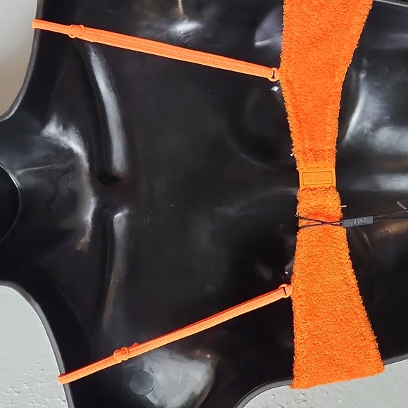 Orange Terry cloth bathing suit top - Picture 4 of 4